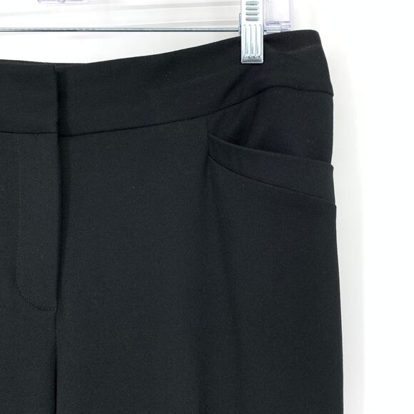 Chicos Straight Leg Dress Pants Womens Size 0.5 US Small Regular Black - Picture 3 of 5